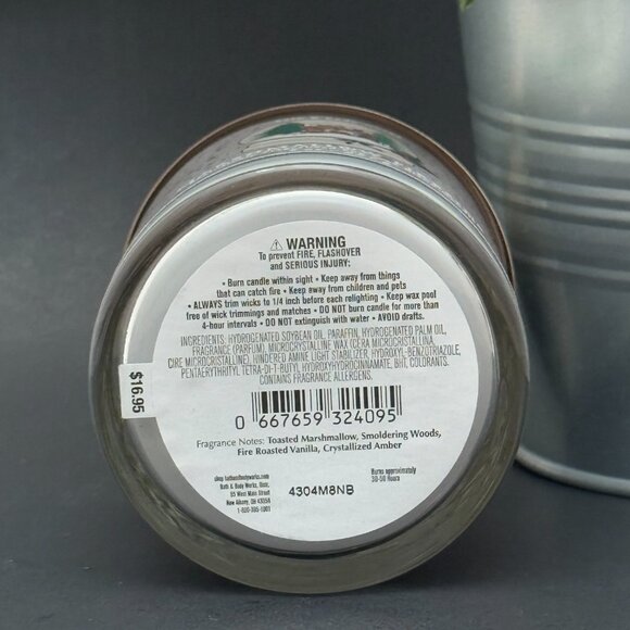 BBW Marshmallow Fireside Bath & Body Works Single Wick Candle - Picture 9 of 10
